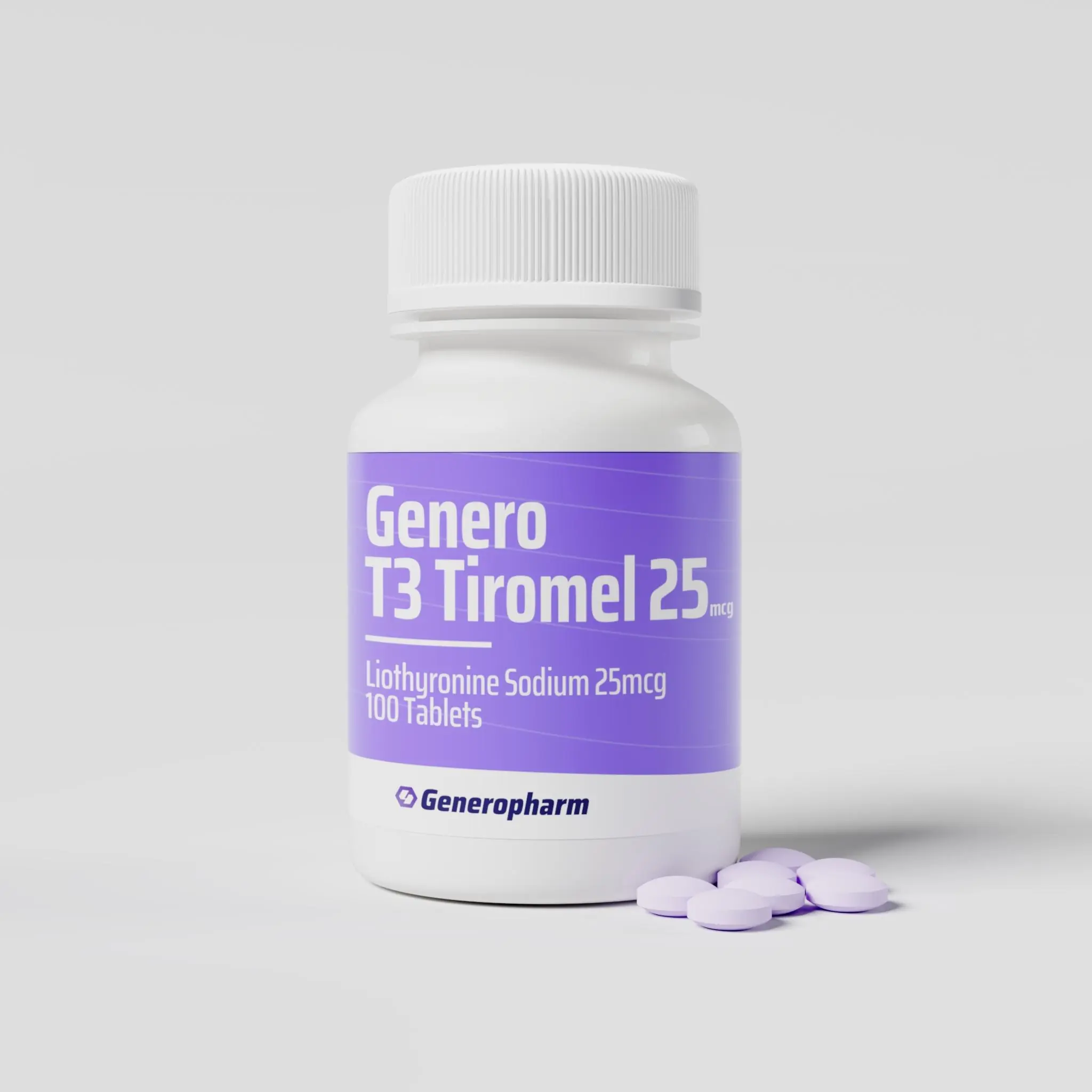 T3 Thyroid 25mcg Bottle of 100